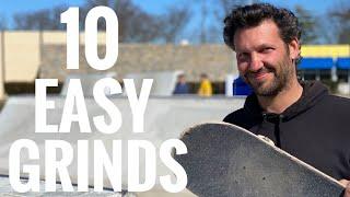 10 EASY Mini Ramp Grinds ANYONE Can Learn!