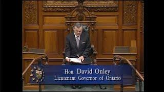 Installation Ceremony for the Honourable David C. Onley, 28th Lieutenant Governor of Ontario