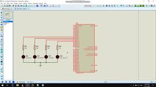 LED interface with STM32 controller (simulation)