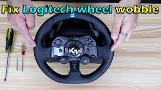 How to fix Logitech G923 G920 G29 sim racing wheel Wobble