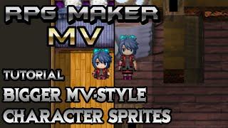 RPG Maker MV Tutorial: Bigger MV-Styled Character Sprites!