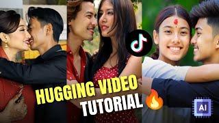 Hugging Ai Tutorial  || Hugging Ai Trend  || Tiktok New Trend || Hugging Video