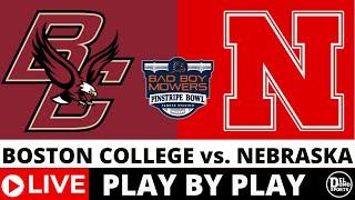 BOSTON COLLEGE vs NEBRASKA LIVE  NCAAF Bad Boy Mowers Pinstripe Bowl - Play-by-Play - Dec 28, 2024