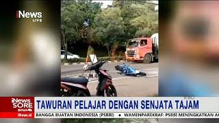 Tawuran Pelajar di Tangerang Selatan, Satu Terkena Sabetan Senjata Tajam #iNewsSore 10/12