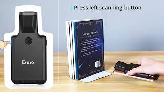 Eyoyo 2D Back Clip Bluetooth Barcode Scanner Work with Phone