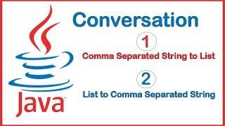 #Comma Separated #String to #List in Java