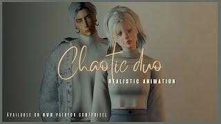 Realistic animation pack FREE (Sims 4) Chaotic duo