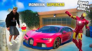 Gta 5:Franklin & Shinchan Stealing Ironman Super Power Car In Gta5.!As Gaming Malayalam