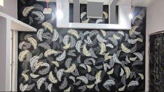 wall painting design | wall stencil painting | wall papper paint design