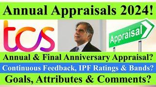 TCS Appraisal 2024! Goals & Attributes, Continuous Feedback, IPF Rating #salaryhike #tcs #infosys