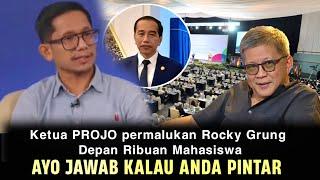 Ketika Rocky Gerung Kalah Debat Sama Ketua Projo Soal Jokowi Depan Ribuan Mahasiswa