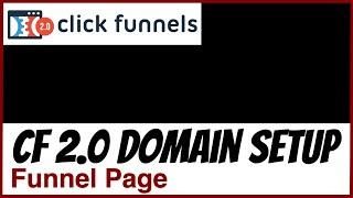 CF 2.0 Domain Setup for a Funnel Page