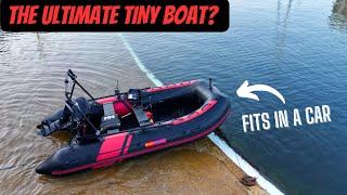 PRO POCKET ROCKET?  TINY Boat at Sea - Carbon Pro 365 SIB Inflatable️