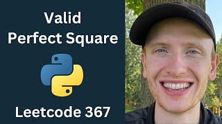 Valid Perfect Square - Leetcode 367 - Binary Search (Python)