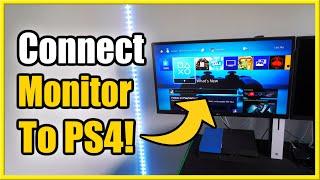 How to Connect PS4 to Your Monitor & Get Sound with PC SPEAKERS! (Fast Tutorial!)