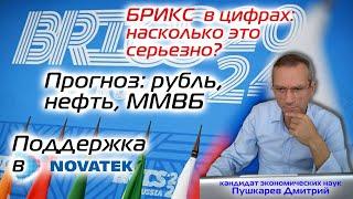 БРИКС в цифрах: насколько это серьезно? Прогноз рубль, нефть, ММВБ | Поддержка в Новатэке