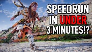How I completed Horizon Forbidden West in Under 3 minutes!