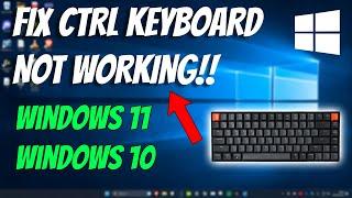 How To Fix Ctrl+A CTRL+C and CTRL+V Not Working in Windows