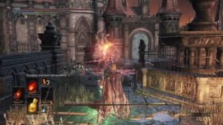 Dark Souls 3. Босс Доспехи Драконоборца - прохождение за пироманта