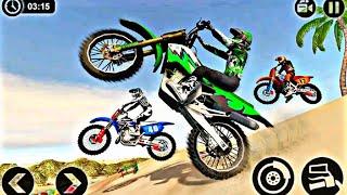 Motocross Fearless Beach Bike Stunt Racing Game - Bike Game - Games 3D