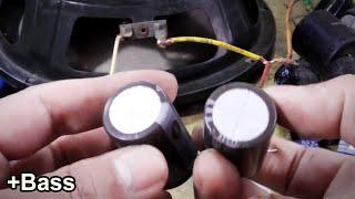 How to increase speaker bass using capacitor -Extension bass booster