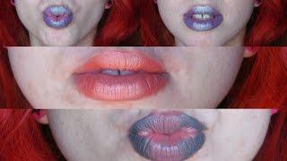 1 Minute Makeup Tutorial: Easy Ombre Lips, 3 Ways (DRUGSTORE) | Sara Saberi