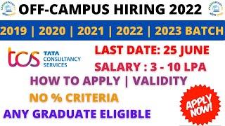 TCS NQT Hiring 2023 | 2022 | 2021| 2020 | 2019 | TCS Recruitment 2022 | National Qualifier test 2022