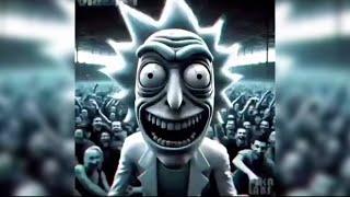 Weird AI Rick laughing