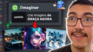 Como Usar MIDJOURNEY e DE GRAÇA Criar Imagens com LimeWire BlueWillow AI!