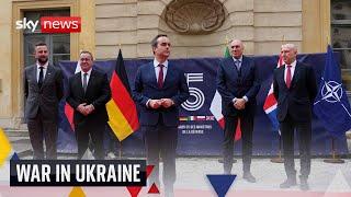 European defence ministers hold news conference after meeting on Ukraine