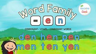 -EN Word Family | PRACTICE READING CVC WORDS |  Learn How To Read | Reading 3-Letter Words