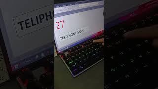Teliphone Symbol Tricks Ms Word #keyboard #RGBkeyboard #Computertips #Asmr #shorts
