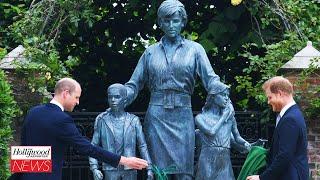 Prince William & Harry Unveil Princess Diana Statue at London’s Kensington Palace  |  THR News