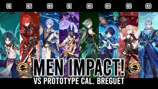 My Strongest Male Only DPS vs Prototype Cal. Breguet - Spiral Abyss 4.1 Floor 12-3 | Genshin Impact