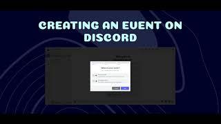 Creating an Event on Discord