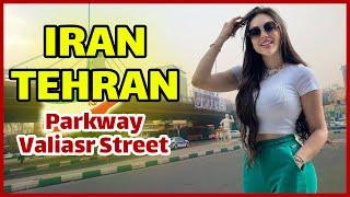 IRAN  - Rainy Day Walk in Tehran | Parkway & Valiasr Street Adventure