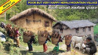 Poor but Very Happy Nepali Mountain Village || IamSuman