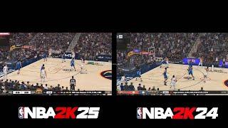 NBA 2K25 New Side By Side ProPLAY Gameplay vs NBA 2K24 Changes/Updates...