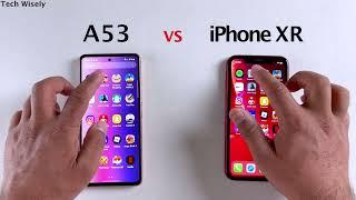 SAMSUNG A53 5G vs iPhone XR - SPEED TEST