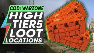 Call of Duty Warzone ALL LEGENDARY CRATE LOCATIONS | Tier 5 Loot Supply Boxes (Red Access Cards)