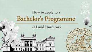 How to apply to a bachelor's programme at Lund University