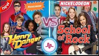 Henry Danger VS School of Rock Musical.ly Battle | Famous Nickelodeon Stars Musically