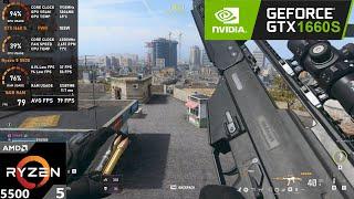GTX 1660 SUPER + Ryzen 5 5500 : Call of Duty Warzone 3