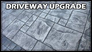 How to Stamp a Concrete Driveway DIY