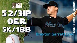 Braxton Garrett (24)  | June , 2022 | MLB highlights