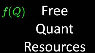 Free Quant Resources