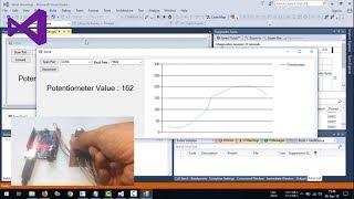 Visual Basic .NET  |  Real Time Chart Graph Potentiometer Value from Serial Communication Arduino