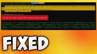 How to Fix Git Was Not Found in Your Path Skipping Source Download Laravel Composer Error in Windows