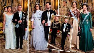 King Fredrik and Queen Marry of Denmark visit Sweden - Gala dinner and a boat ride
