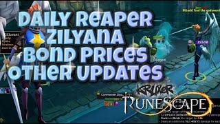 Daily Reaper Zilyana, Bond Prices + Other Updates #runescape3